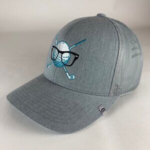 Travis Mathew Golf Mens Gray Snapback Trucker Hat